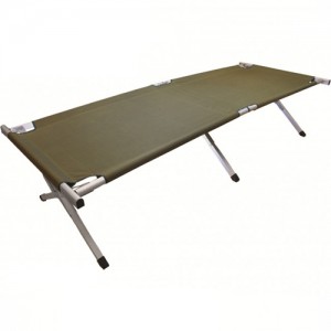 Highlander Aluminium Camp Bed Green