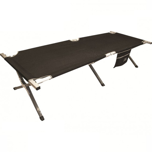 Highlander Aluminium Camp Bed met zijvak