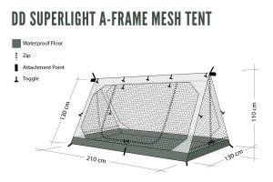 DD SuperLight A-Frame Mesh Tent 7