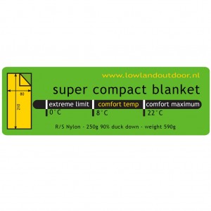 Lowland Super Compact Blanket oranje 5