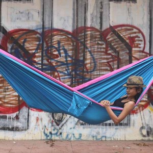 Ticket to the Moon Original Hammock Aqua/ Pink 3