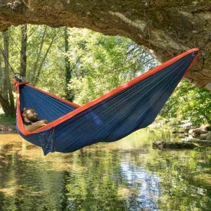 Ticket to the Moon Kingsize Hammock Royal Blue/ Orange 1