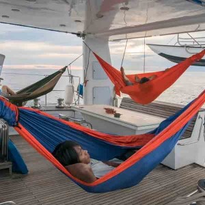 Ticket to the Moon Kingsize Hammock Royal Blue/ Orange 2