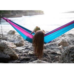 Ticket to the Moon Kingsize Hammock Aqua/ Pink 3