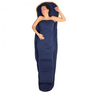 Exped Sleepwell lakenzak Thermolite mummy blauw