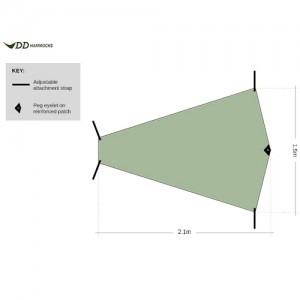 DD SuperLight Bikepacker Tarp Grondzeil