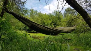 Bushmen Hammock groen XL met karabiners 2