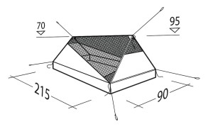 Robens Vestis 1 mesh tent UL 3