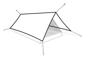 Robens Vestis 2.50 x 2.30 Solo tarp UL 8