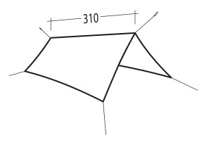Robens Vestis 3.10 x 2.92 Duo tarp UL 2