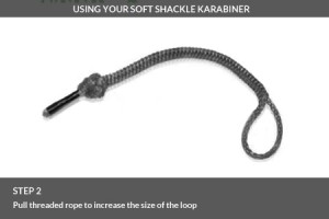 DD Soft Shackle Karabiner x 2 3